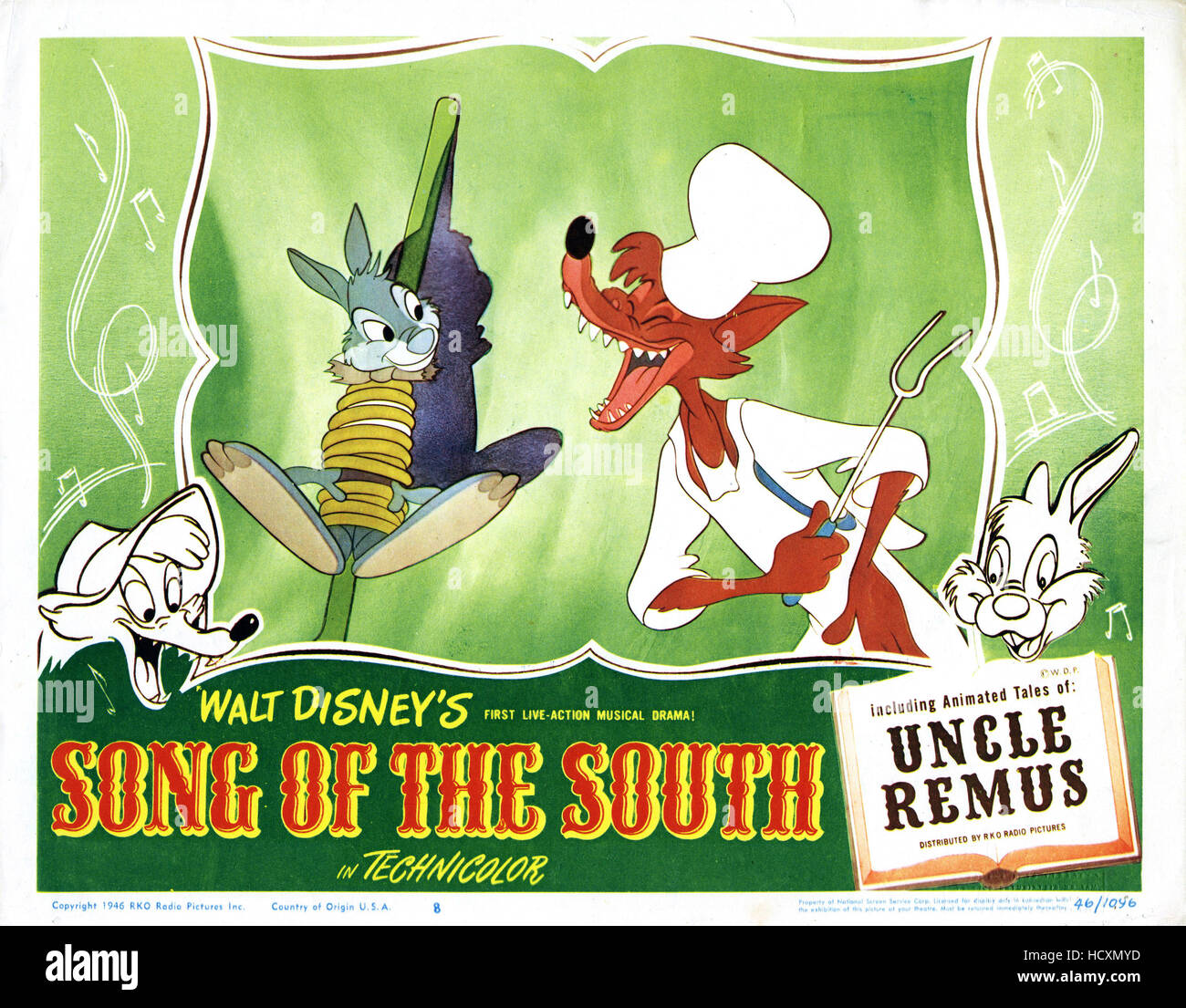 SONG OF THE SOUTH, from left, B'rer Rabbit, B'rer Fox, 1946 Stock Photo