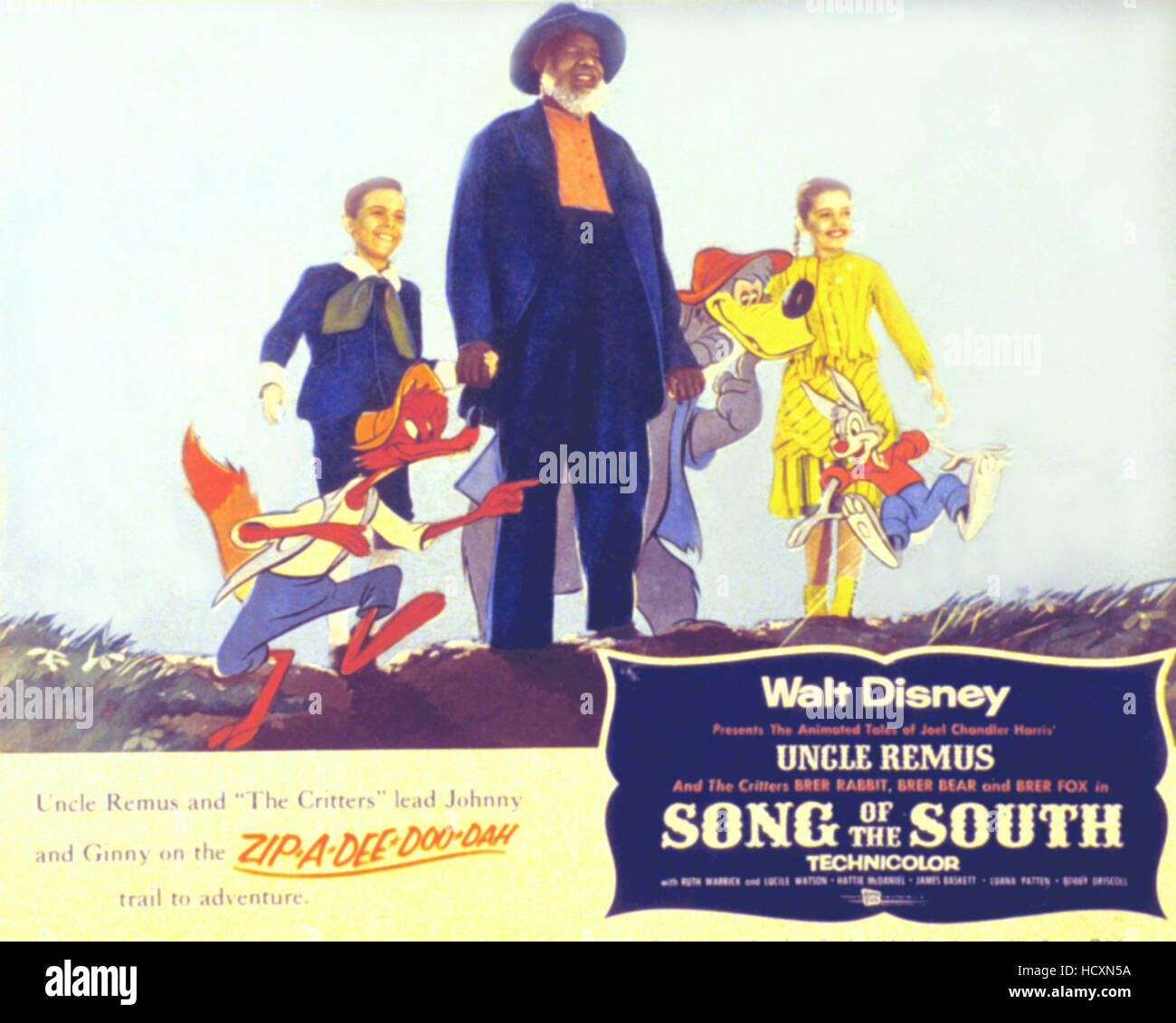 Song Of The South Brer Fox Bobby Driscoll James Baskett Brer Bearm Luana Patten Brer Rabbit 1946 Stock Photo Alamy