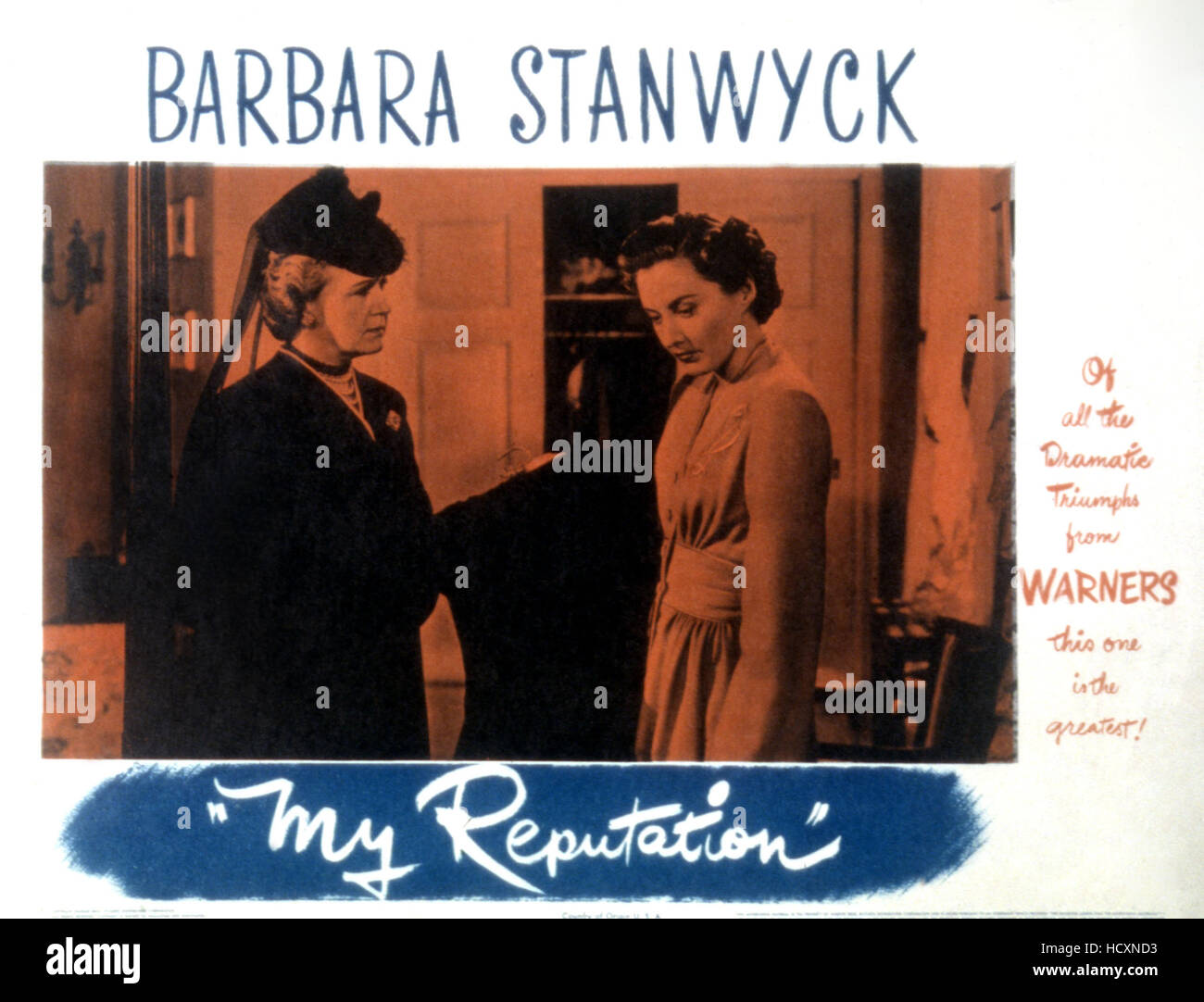 My Reputation MY REPUTATION, Lucile Watson, Barbara Stanwyck, 1946 Stock Photo - Alamy