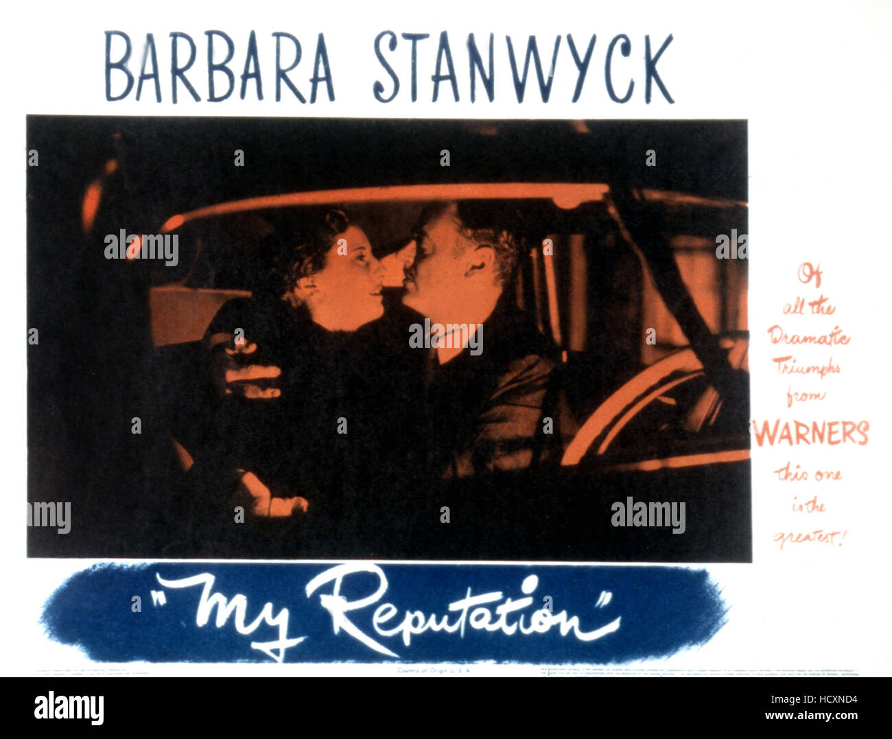 My Reputation MY REPUTATION, Barbara Stanwyck, Jerome Cowan, 1946 Stock Photo - Alamy