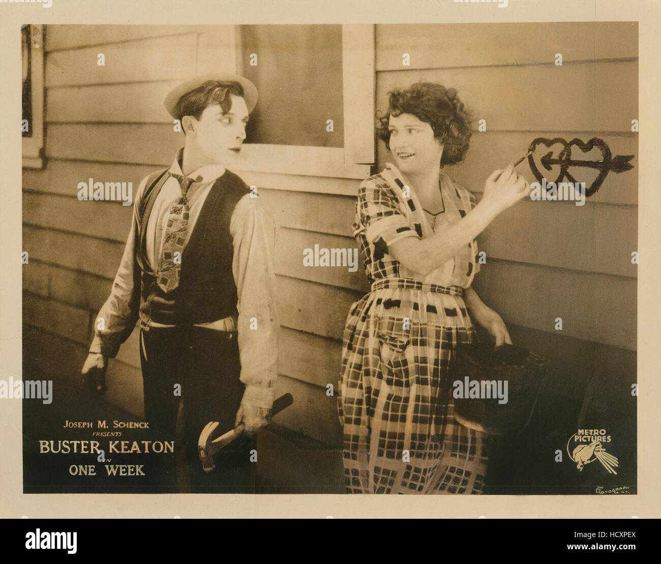 ONE WEEK, Buster Keaton, Sybil Seely, 1920 Stock Photo Alamy