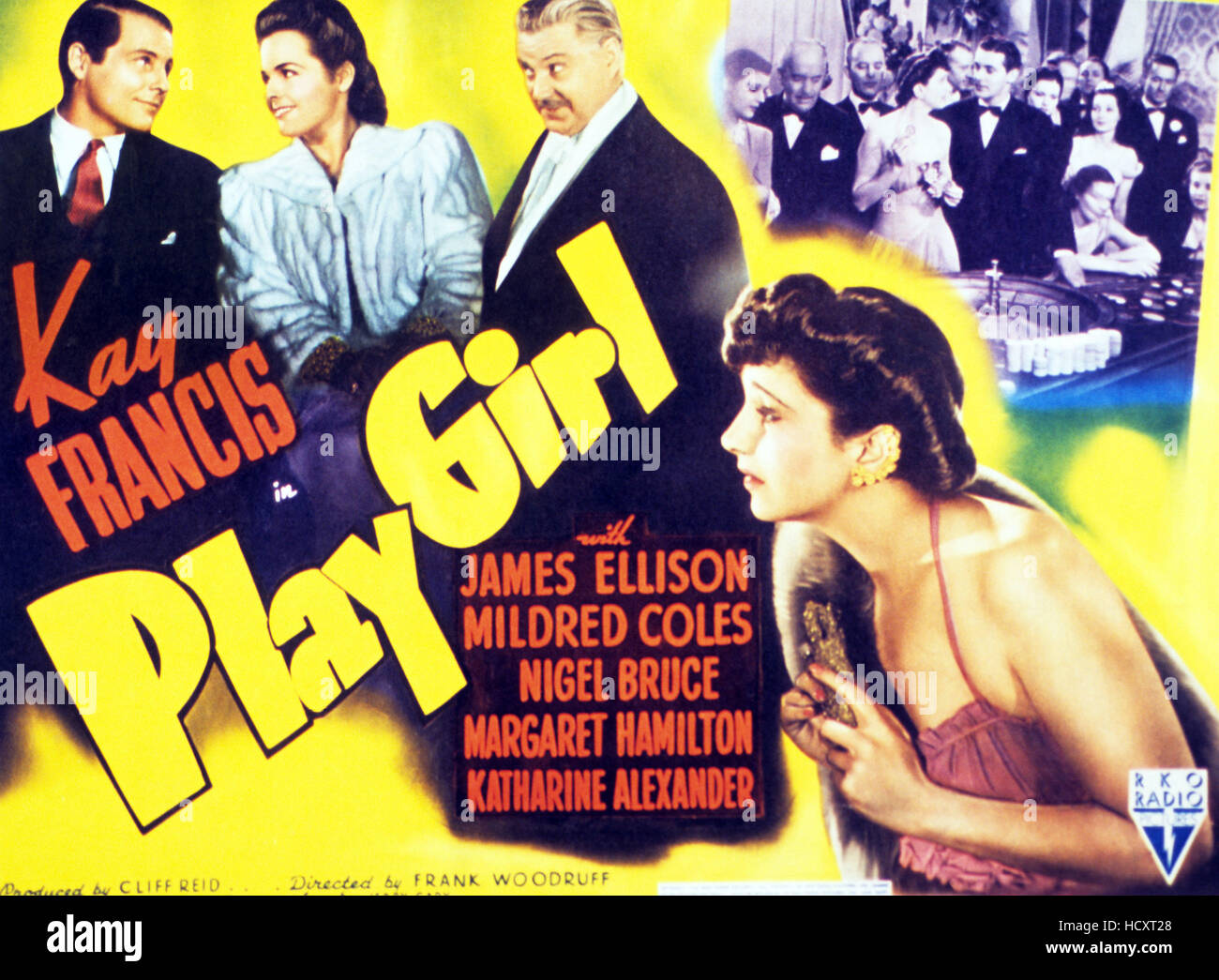 PLAY GIRL, top l-r: James Ellison, Mildred Coles, Nigel Bruce, bottom ...