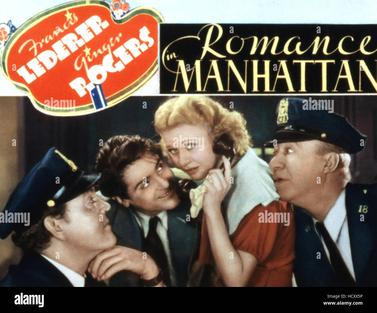 ROMANCE IN MANHATTAN, Sidney Toler, Francis Lederer, Ginger Rogers, J ...