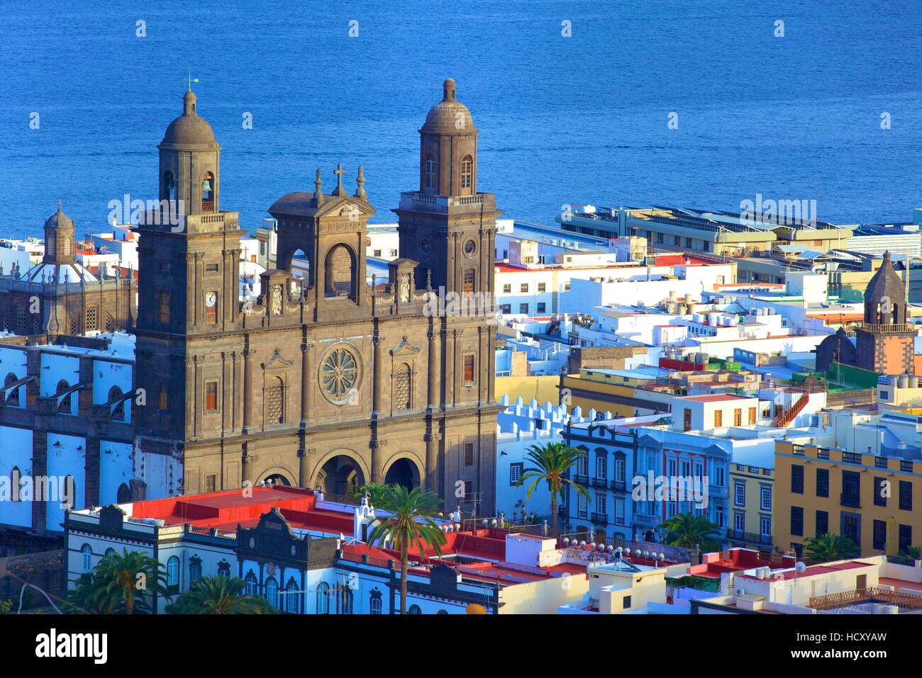 Santa Ana Cathedral, Vegueta Old Town, Las Palmas de Gran Canaria, Gran Canaria, Canary Islands, Spain Stock Photo