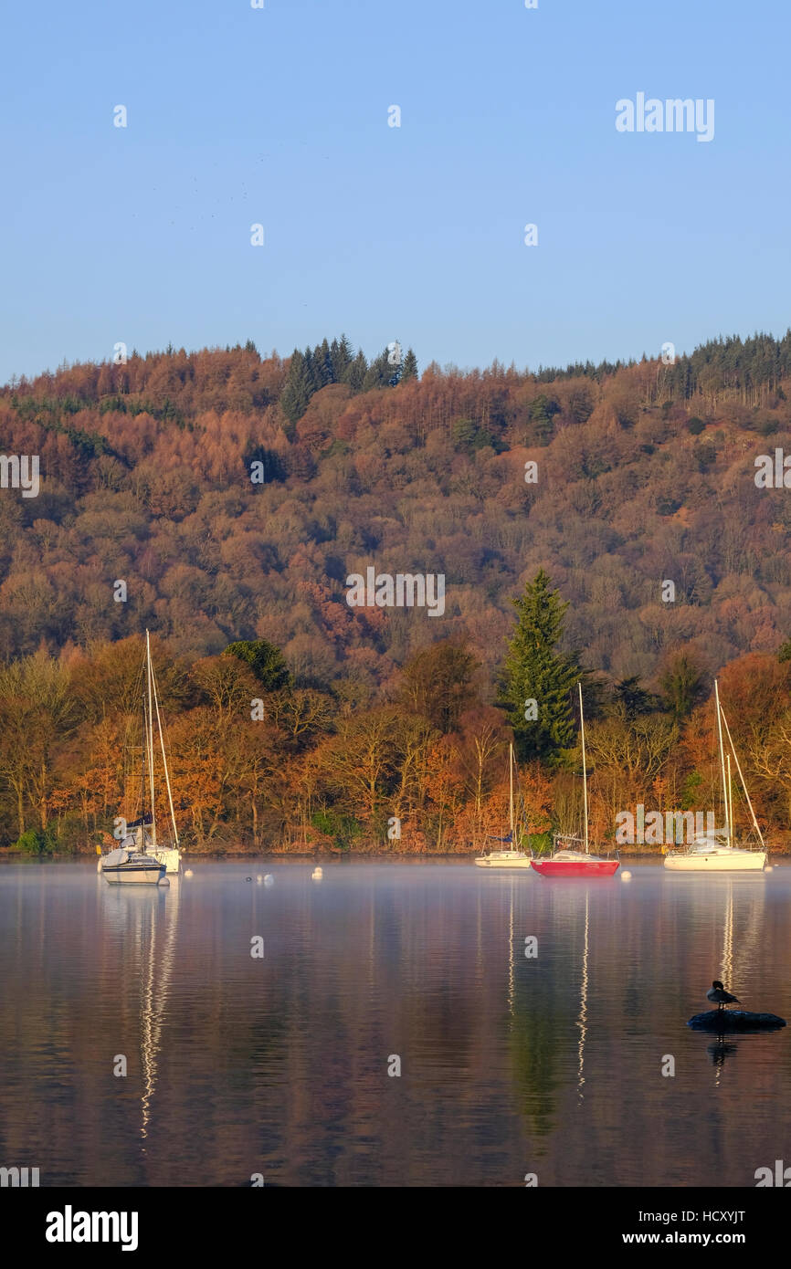 Lake Windermere boats at Bowness on Windermere Stock Photo Alamy