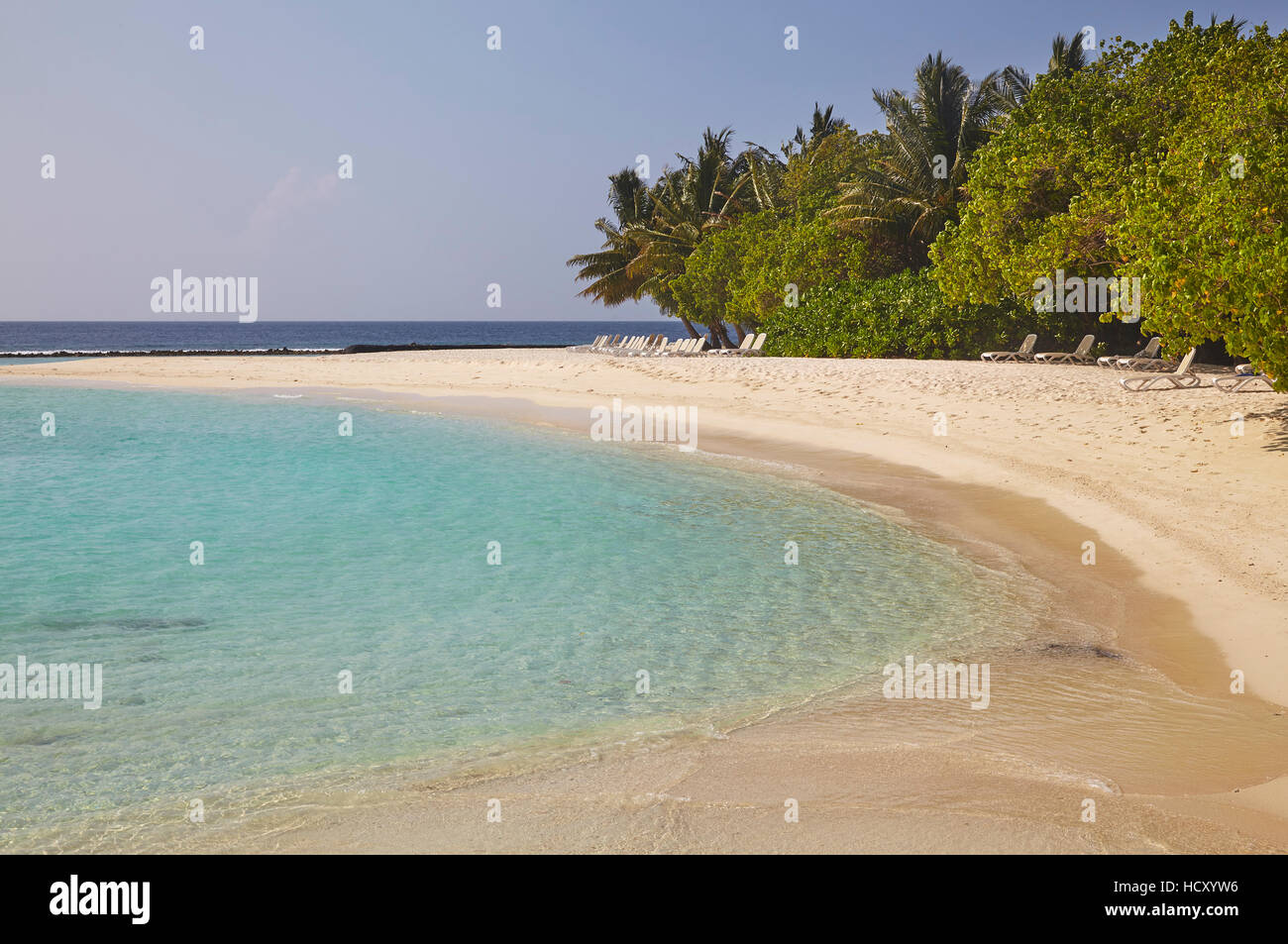 Kuramathi Island, Rasdhoo atoll, Ari atoll, Maldives, Indian Ocean Stock Photo