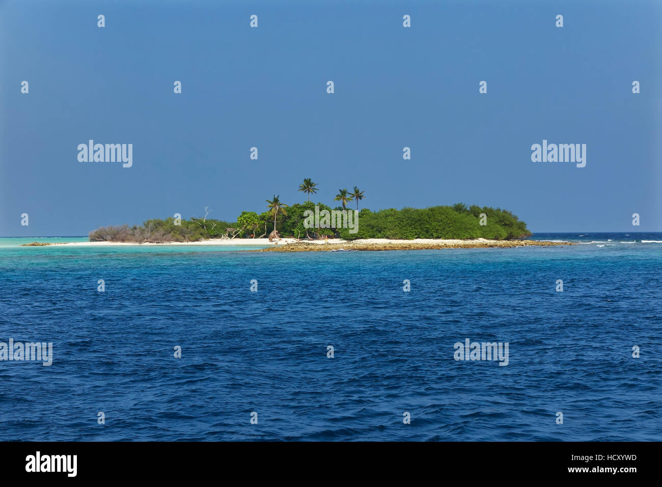 Madivaru island, Rasdhoo atoll, Maldives, Indian Ocean Stock Photo
