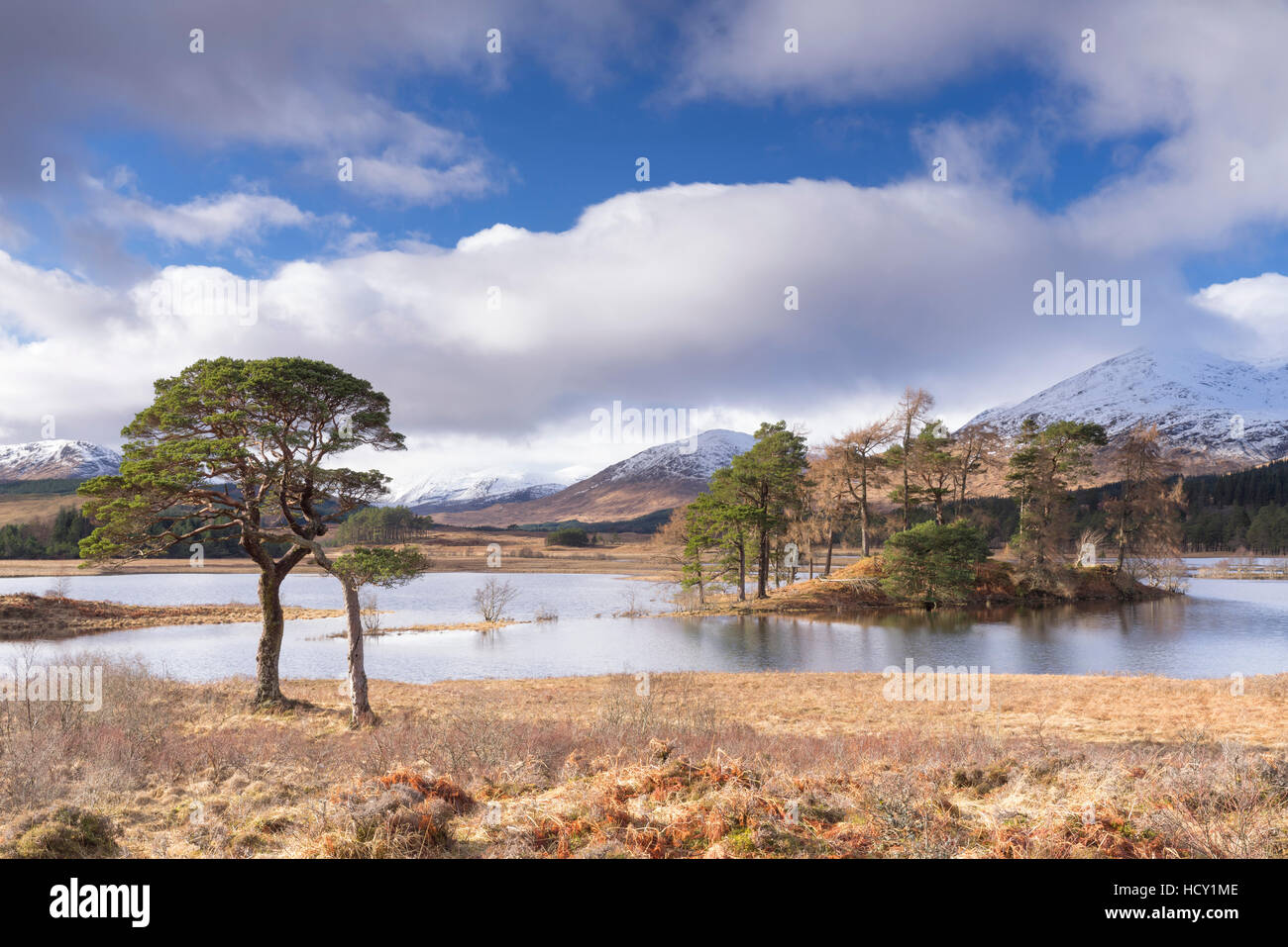 Loch Tulla, Bridge of Orchy, Glencoe, Argyll and Bute, Scotland, UK Stock Photo
