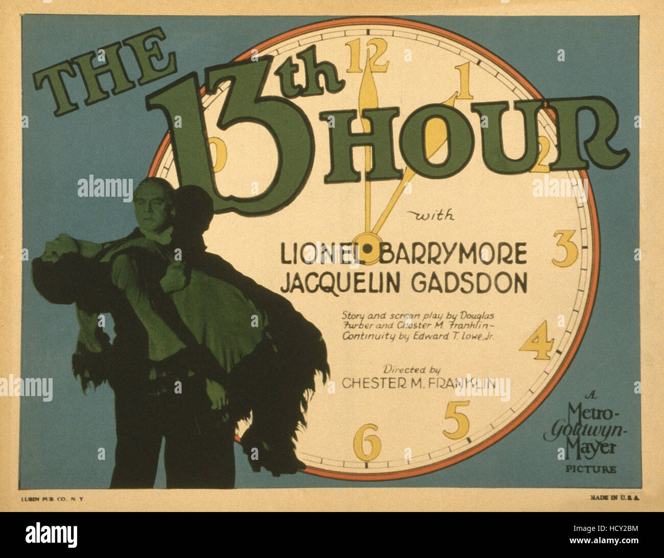 THE THIRTEENTH HOUR, (aka THE 13TH HOUR), US poster, Jacqueline Gadsden