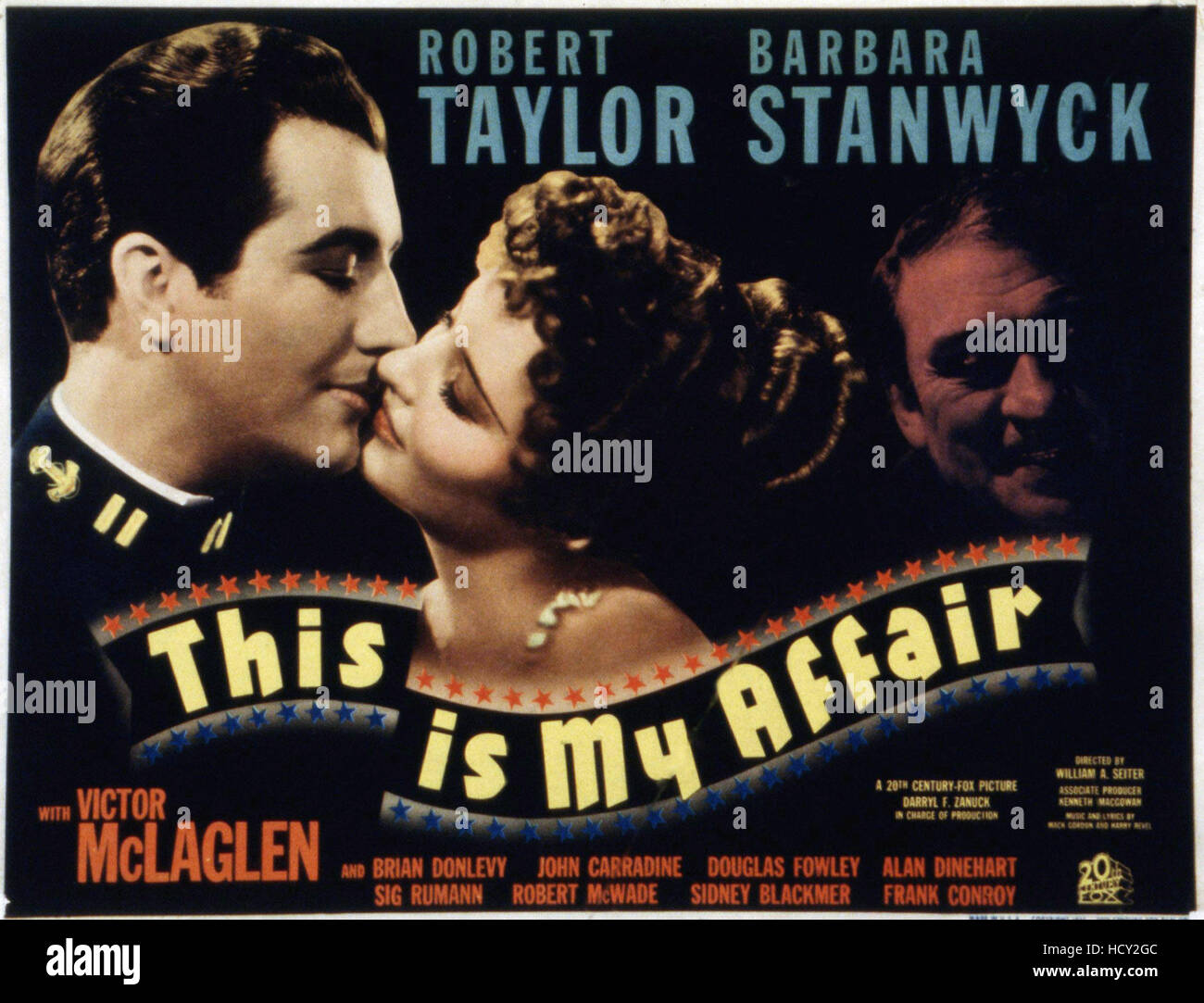 THIS IS MY AFFAIR, Robert Taylor, Barbara Stanwyck, Victor McLaglen ...