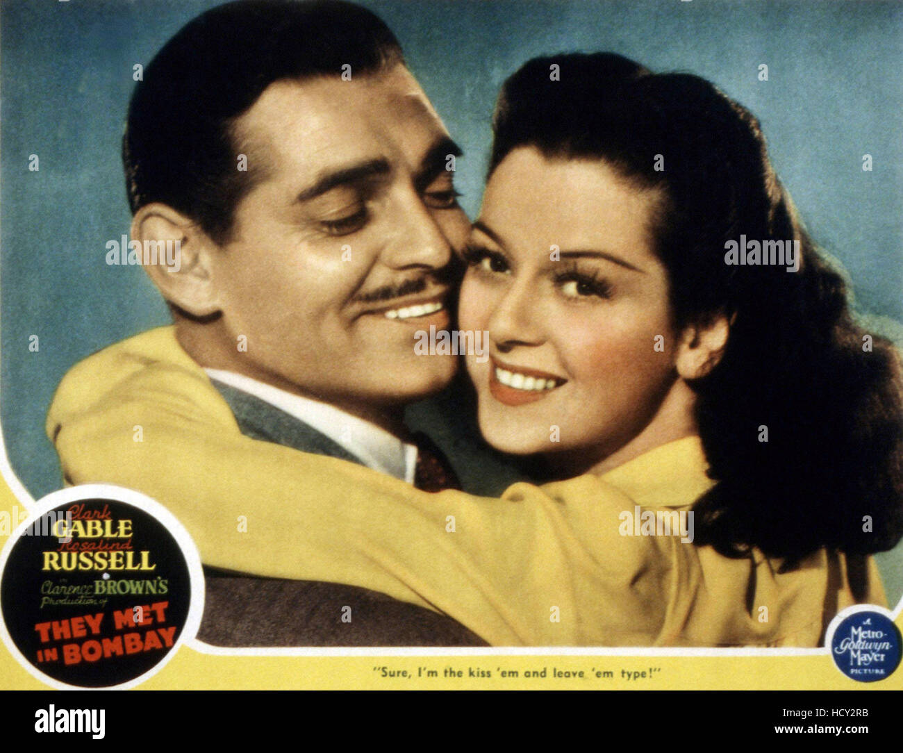 THEY MET IN BOMBAY, Clark Gable, Rosalind Russell, 1941 Stock Photo Alamy