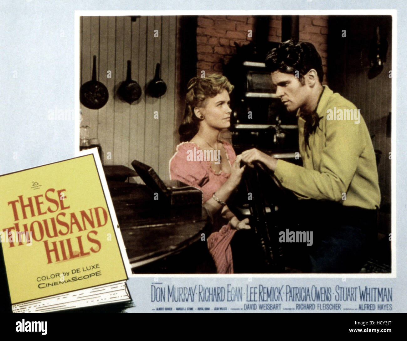 THESE THOUSAND HILLS, US lobbycard, Lee Remick, Don Murray, 1959, TM