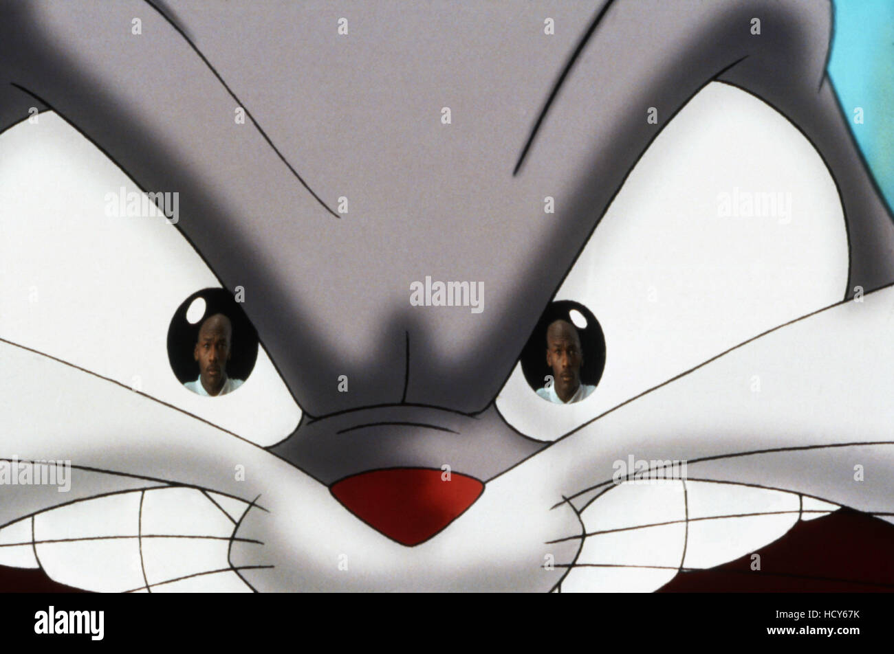 SPACE JAM, Bugs Bunny, Michael Jordan (reflected in eyes), 1996
