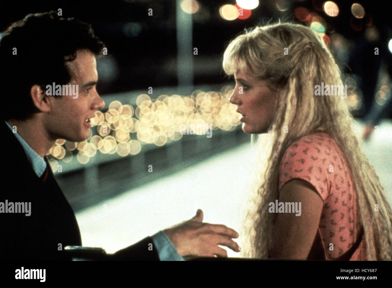 SPLASH, Tom Hanks, Daryl Hannah, 1984 Stock Photo Alamy