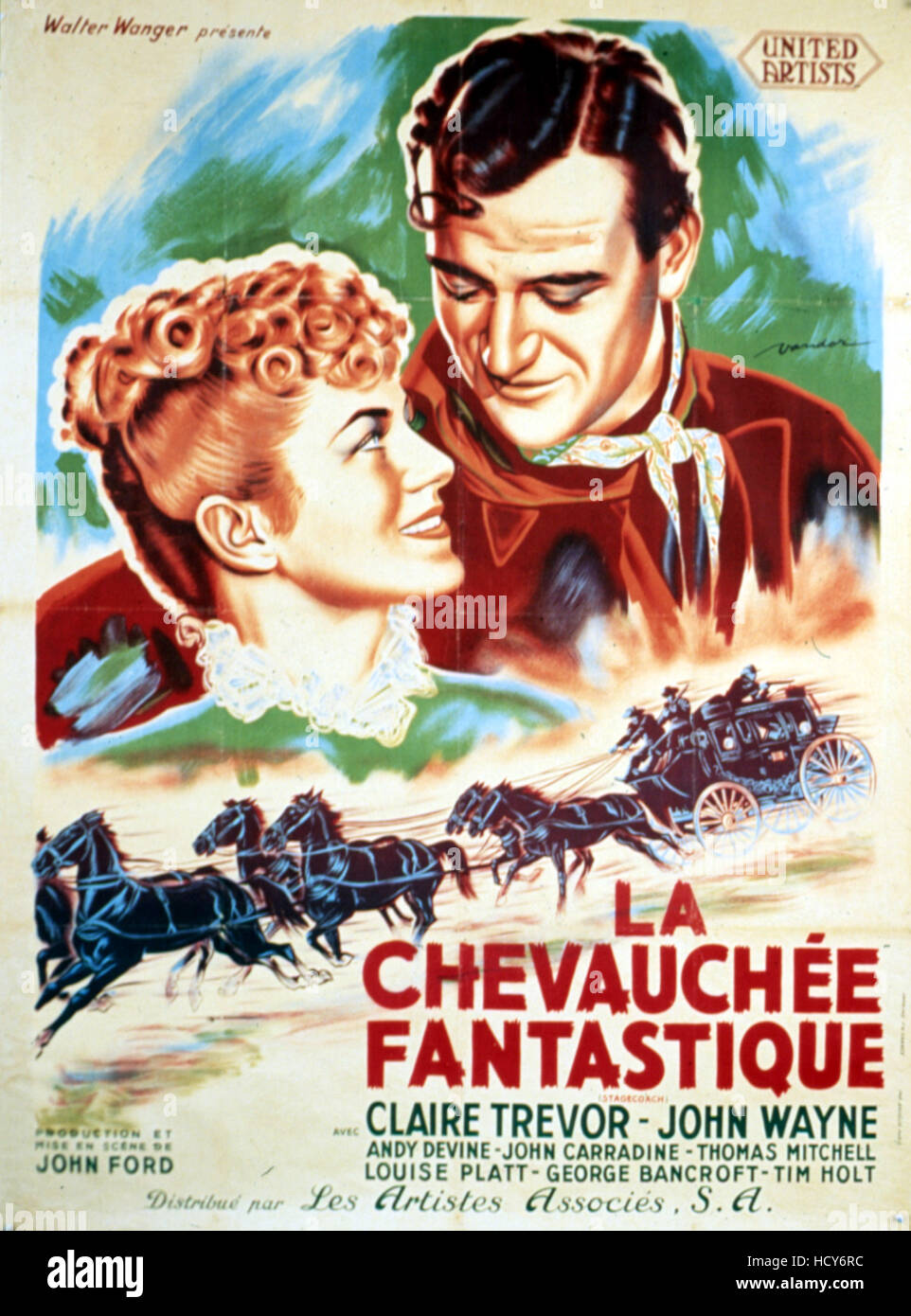 STAGECOACH, poster art, 1939 Stock Photo - Alamy