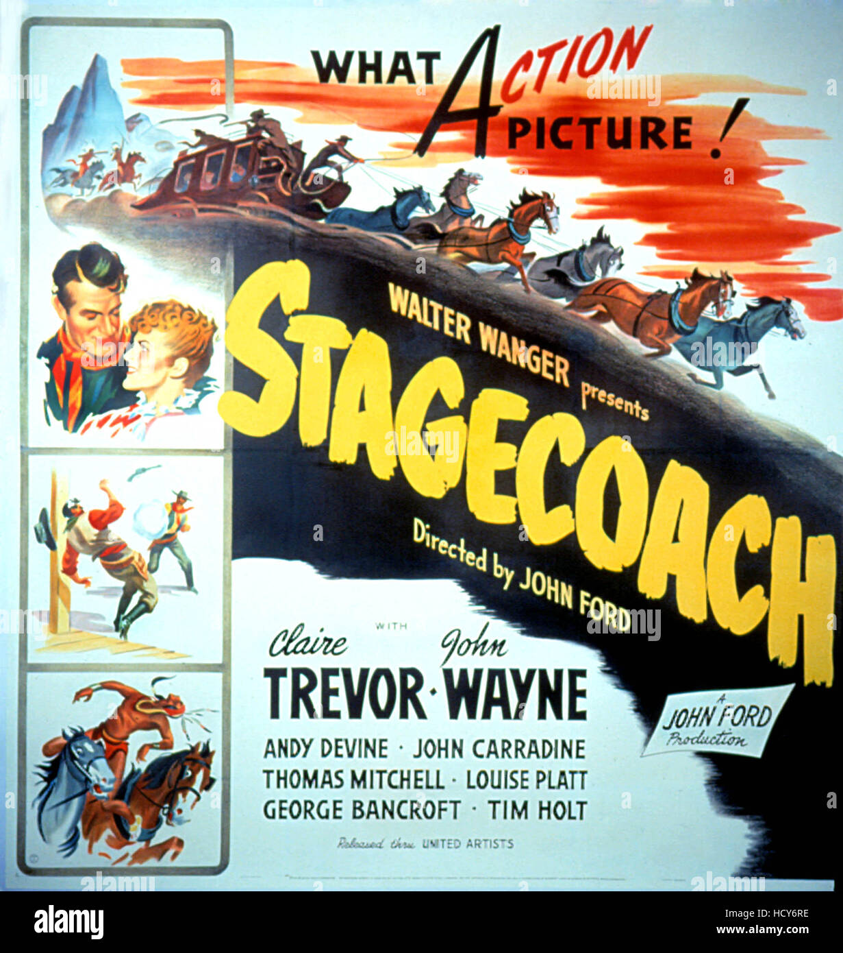 STAGECOACH, poster art, 1939 Stock Photo - Alamy