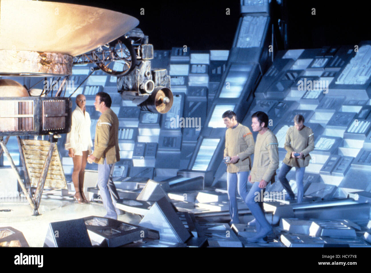 STAR TREK: THE MOTION PICTURE, Persis Khambatta, William Shatner, Leonard Nimoy, DeForest Kelley, Stephen Collins, 1979. Stock Photo
