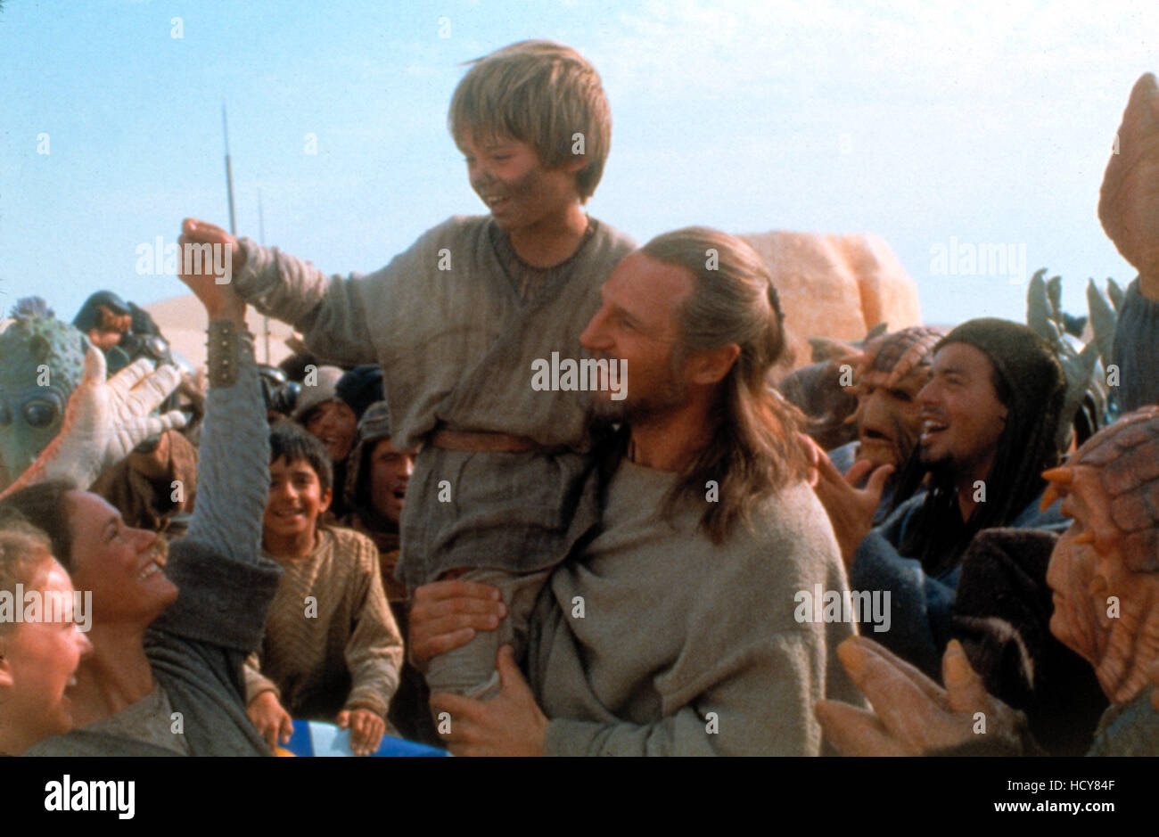 STAR WARS: EPISODE I - THE PHANTOM MENACE, Jake Lloyd, Liam Neeson, 1999. Stock Photo