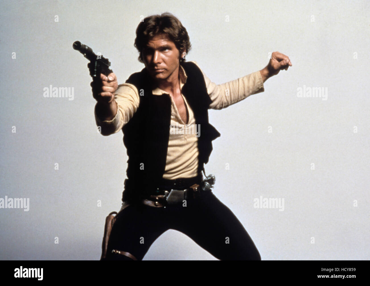 STAR WARS, (aka STAR WARS: EPISODE IV - A NEW HOPE), Harrison Ford, 1977 Stock Photo