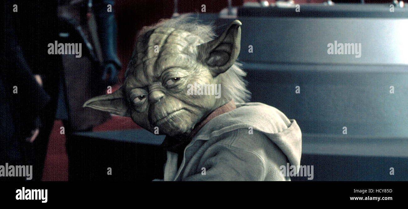 STAR WARS EPISODE II: ATTACK OF THE CLONES, Yoda, 2002 Stock Photo