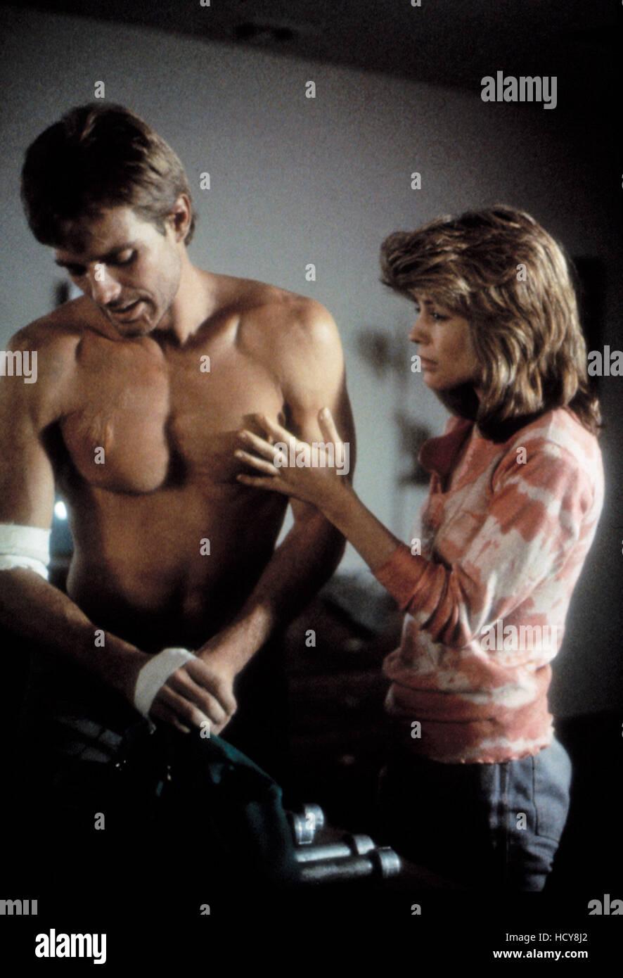THE TERMINATOR, Michael Biehn, and Linda Hamilton, 1984 Stock Photo - Alamy, image size:886x1390