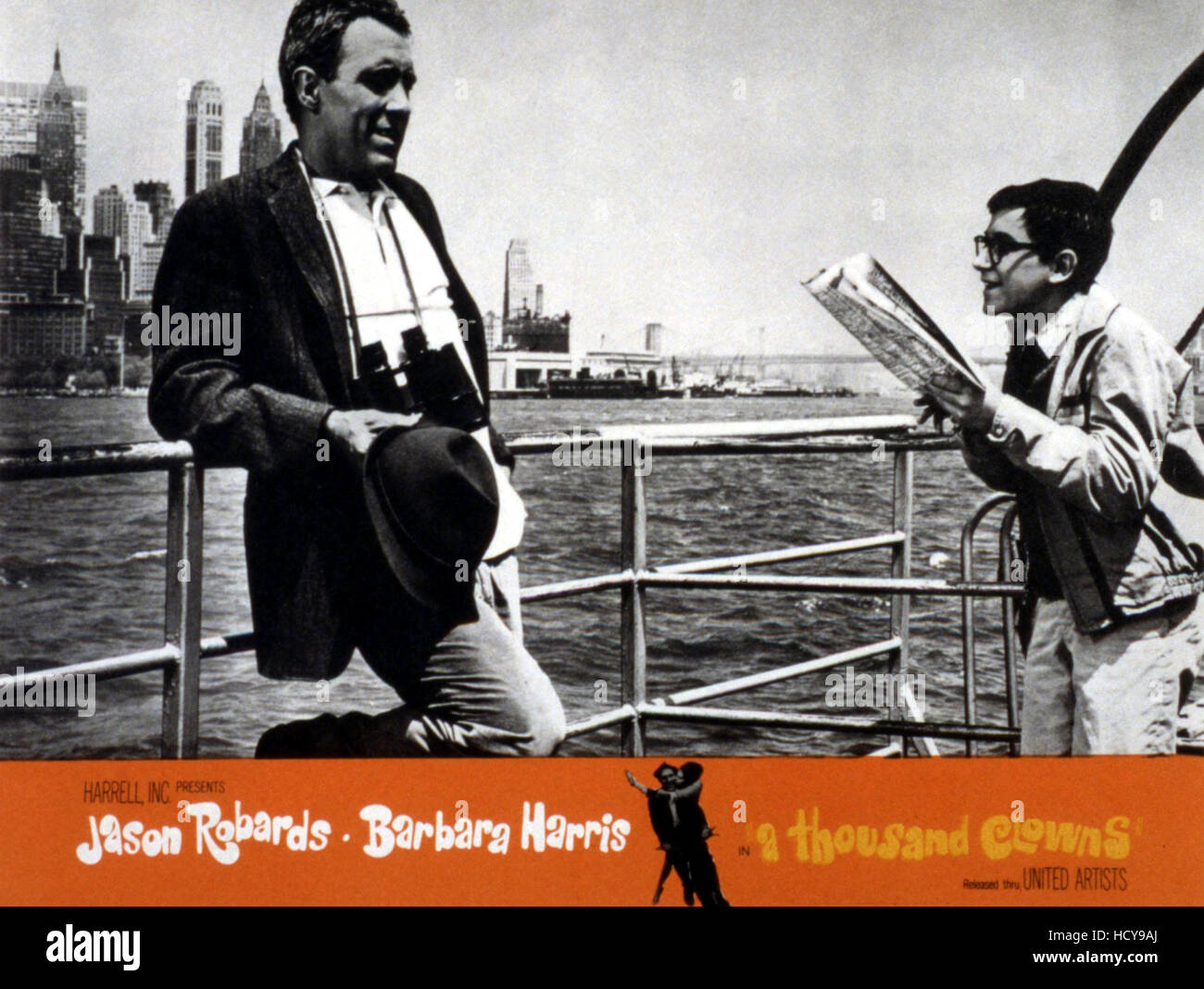 a-thousand-clowns-poster-art-jason-robards-barry-gordon-1965-stock