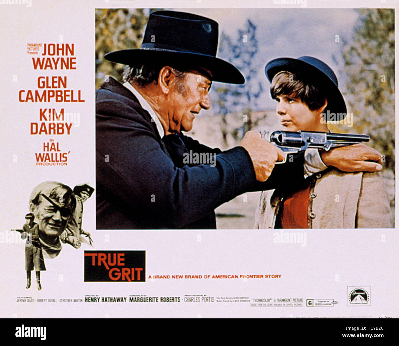 TRUE GRIT, John Wayne, Kim Darby, 1969 Stock Photo Alamy