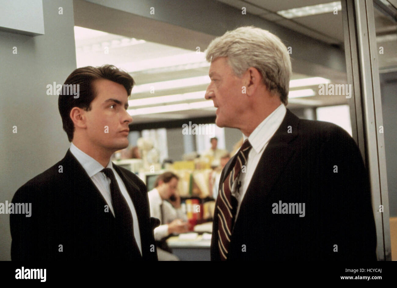 WALL STREET, Charlie Sheen, Hal Holbrook, 1987, TM and Copyright (c ...