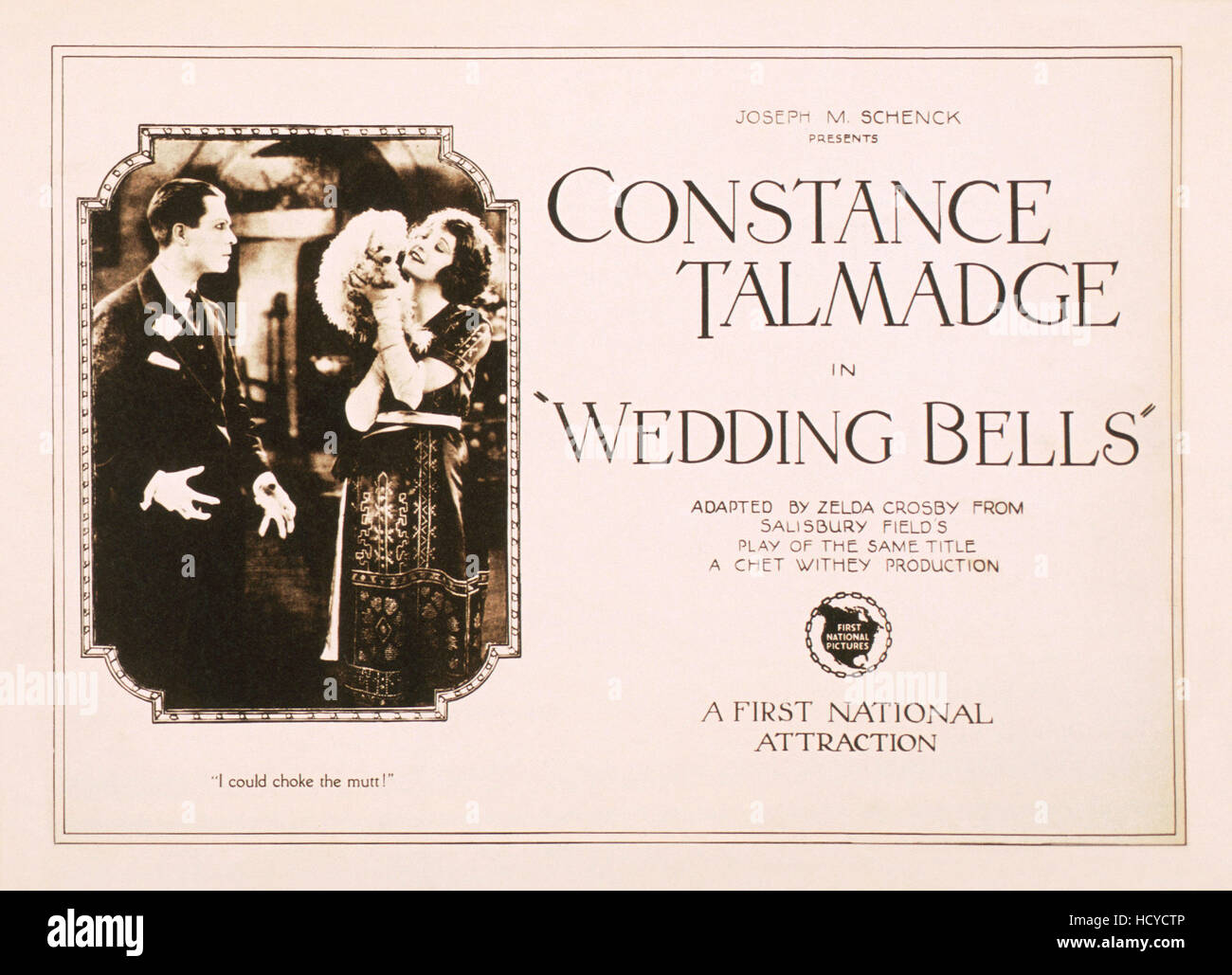 WEDDING BELLS, US lobbycard, Constance Talmadge, (right), 1921 Stock