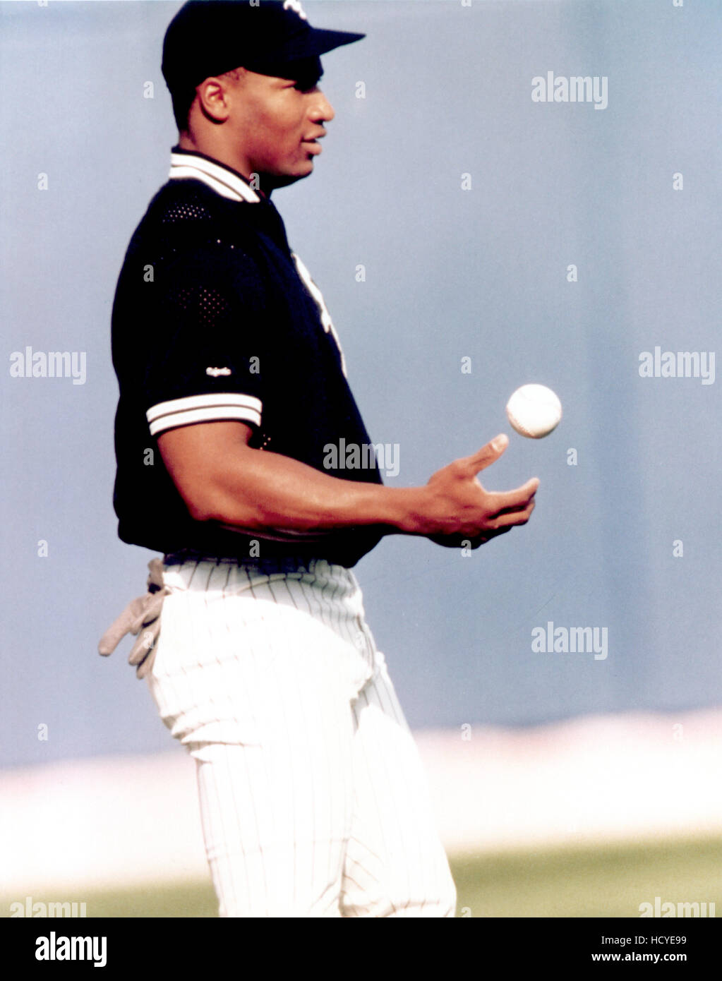 Bo Jackson, playing baseball for the Chicago White Sox, in the late 1980s-early 1990s. Stock Photo