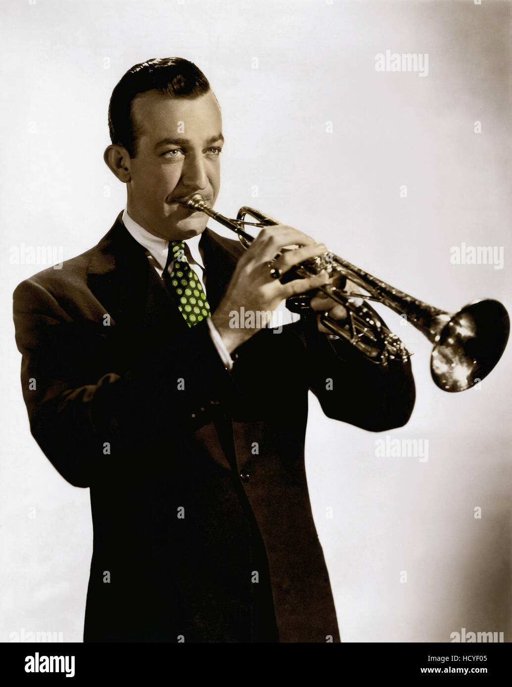 Bandleader and trumpet player Harry James, ca. mid1940s Stock Photo