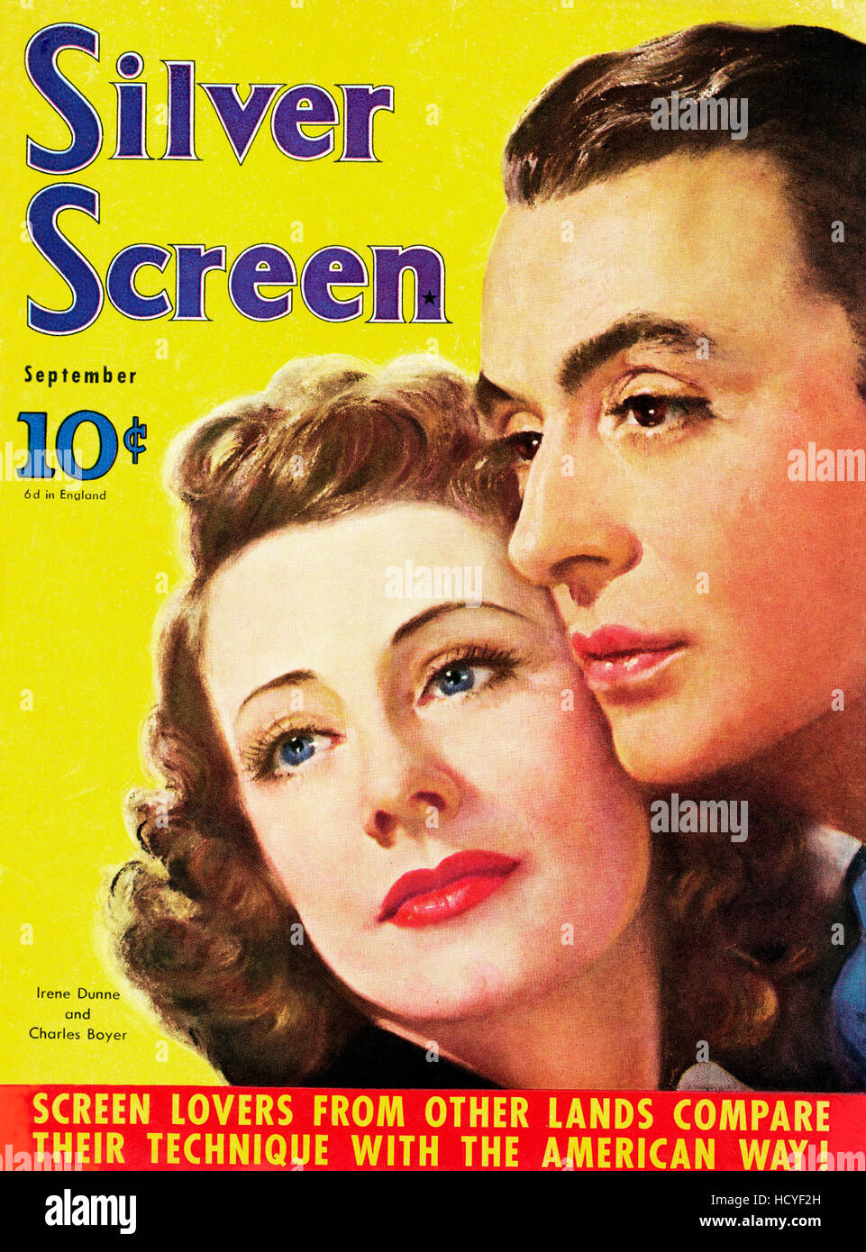 From left, Irene Dunne, Charles Boyer, in LOVE AFFAIR, Silver Screen ...