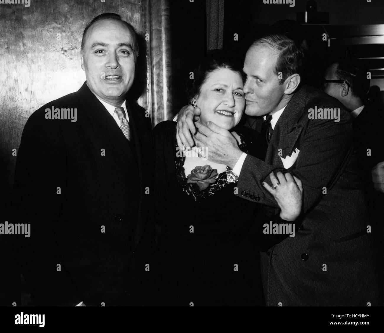 Charles Boyer Louella Parsons Sherman Billingsley 1950 Stock Photo 