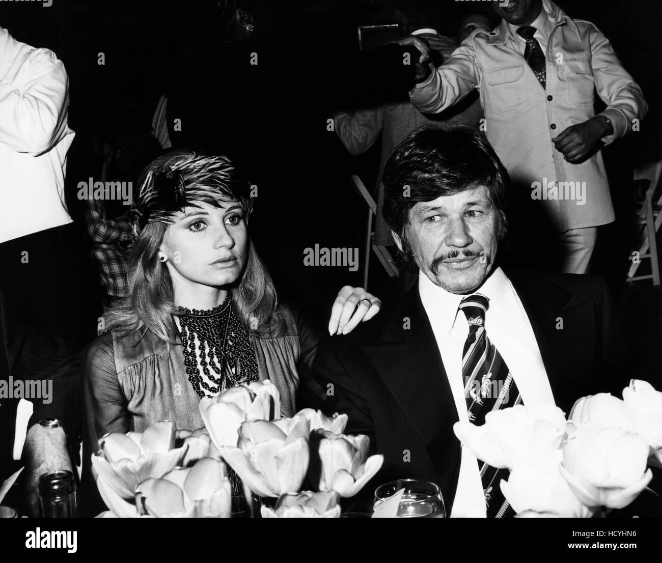 Jill Ireland (left) and Charles Bronson at the Columbia Pictures 50th ...