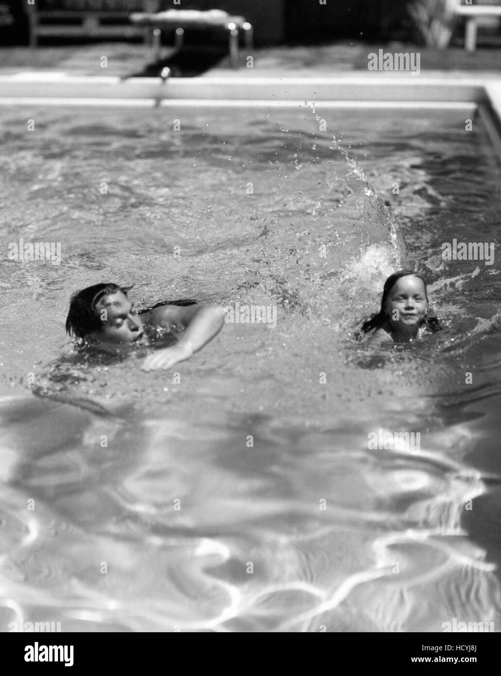 Chester Morris, left, and his daughter, Cynthia Morris, ca. 1930 Stock ...