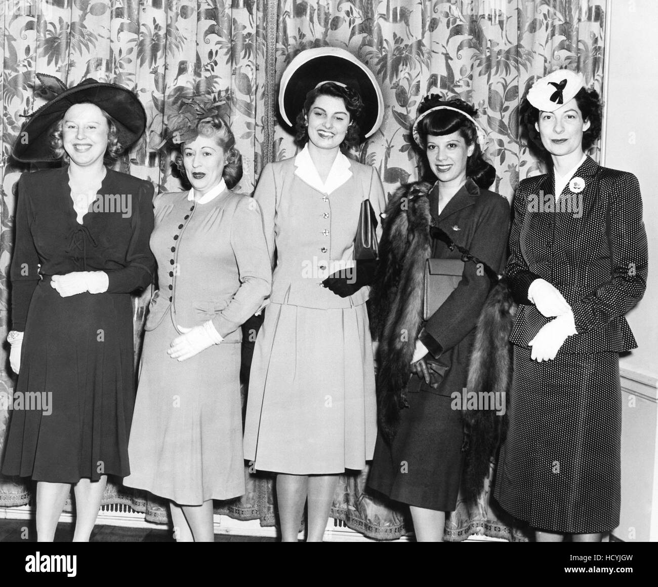 Fashion Academy award winners for best dressed from left: Jean Tennyson ...
