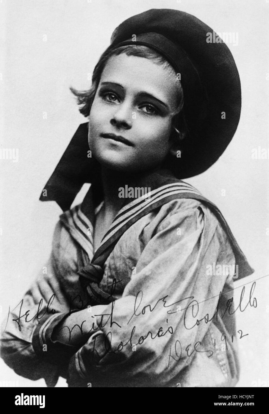 Nineyearold Dolores Costello, 1912 Stock Photo Alamy