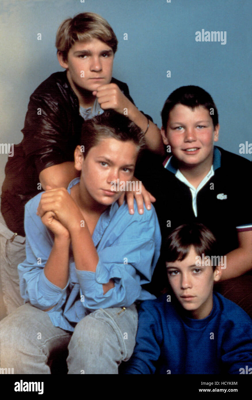 STAND BY ME, Corey Feldman, River Phoenix, Jerry O'Connell, Wil Wheaton