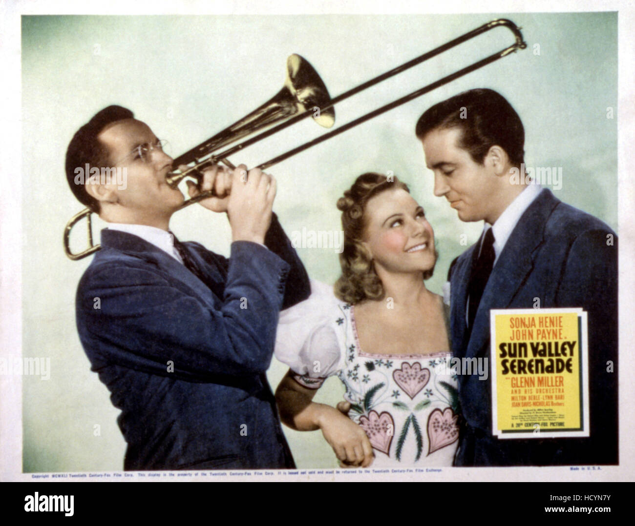 SUN VALLEY SERENADE, Glenn Miller, Sonja Henie, John Payne, 1941, TM ...
