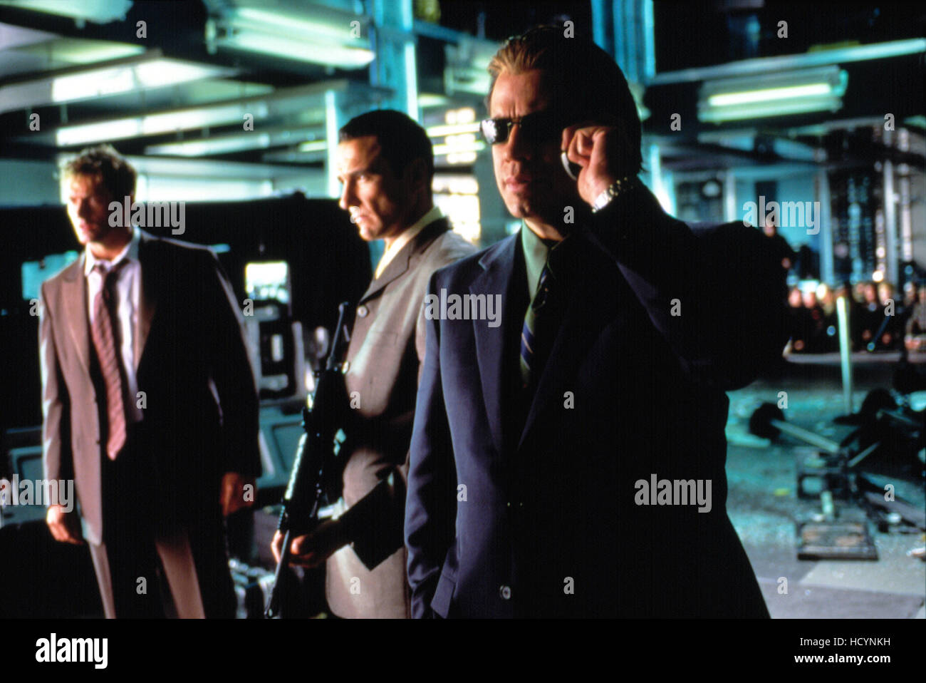 SWORDFISH, Hugh Jackman, Vinnie Jones, John Travolta, 2001. ©Warner