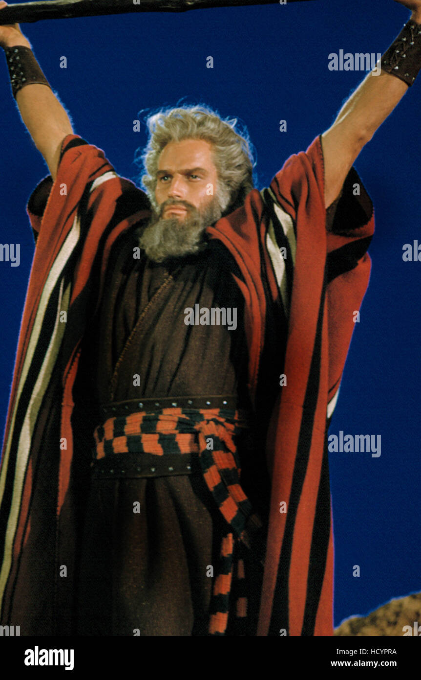 THE TEN COMMANDMENTS, Charlton Heston, 1956 Stock Photo - Alamy