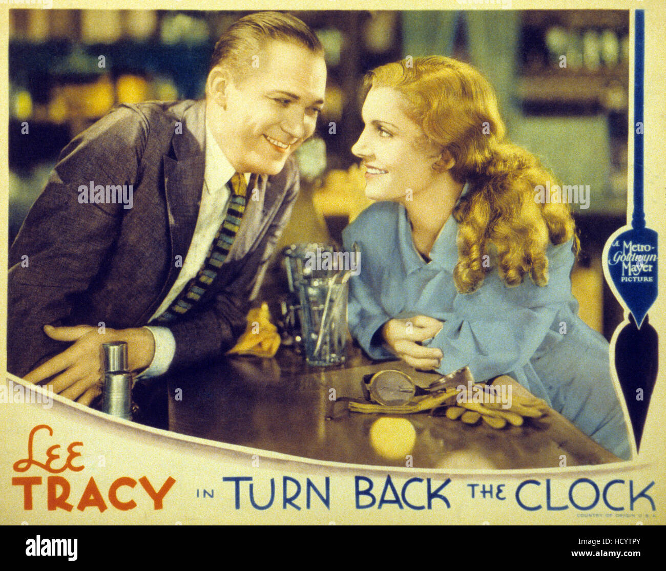 TURN BACK THE CLOCK, Lee Tracy, Peggy Shannon, 1933 Stock Photo