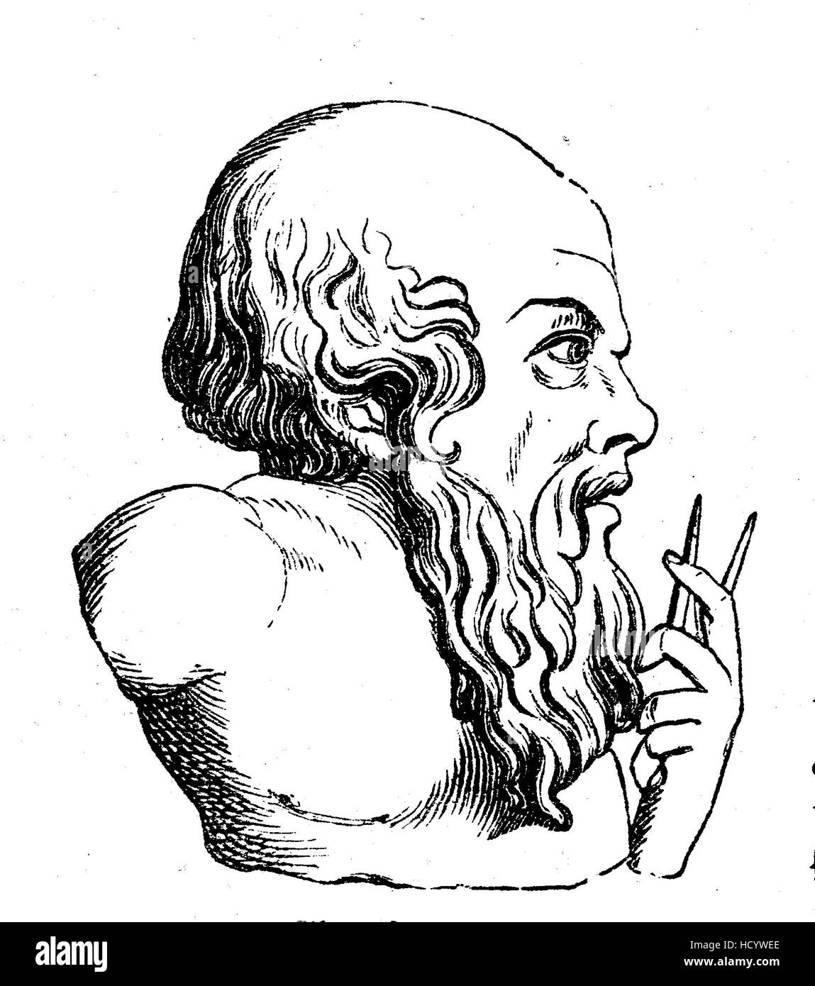 Archimedes of Syracuse, 287 BC - 212 BC, Ancient Greek mathematician, physicist, engineer, inventor, and astronomer., the story of the ancient Rome, roman Empire, Italy Stock Photo