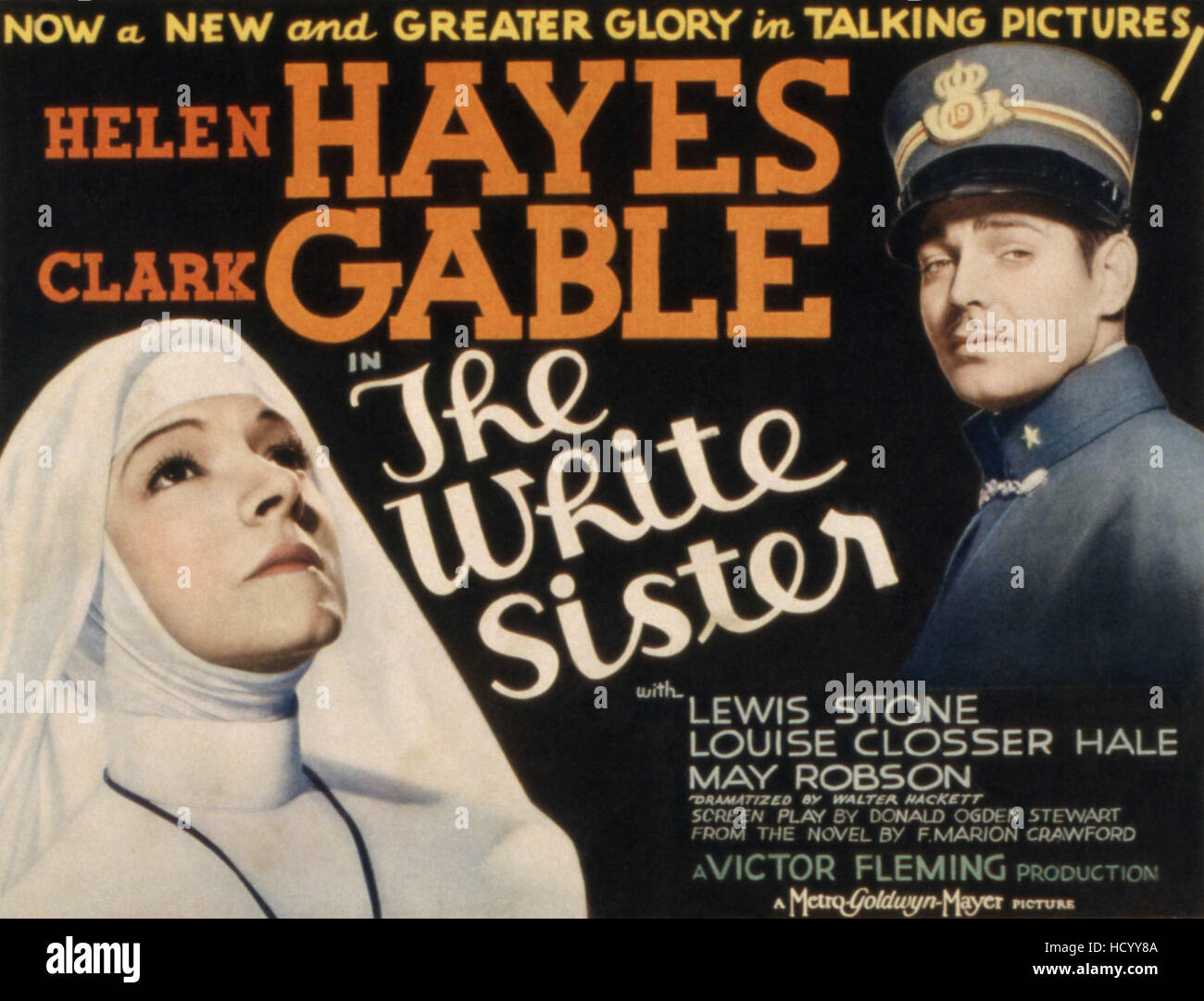 THE WHITE SISTER Helen Hayes Clark Gable 1933 Stock Photo Alamy the-white-sister-helen-hayes-clark-gable-1933-stock-photo-alamy