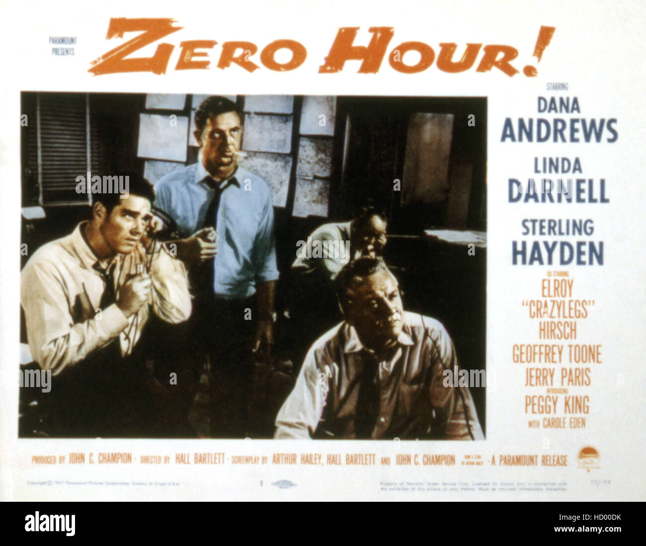 ZERO HOUR!, Charles Quinlivan, Sterling Hayden, S John Launer, 1957