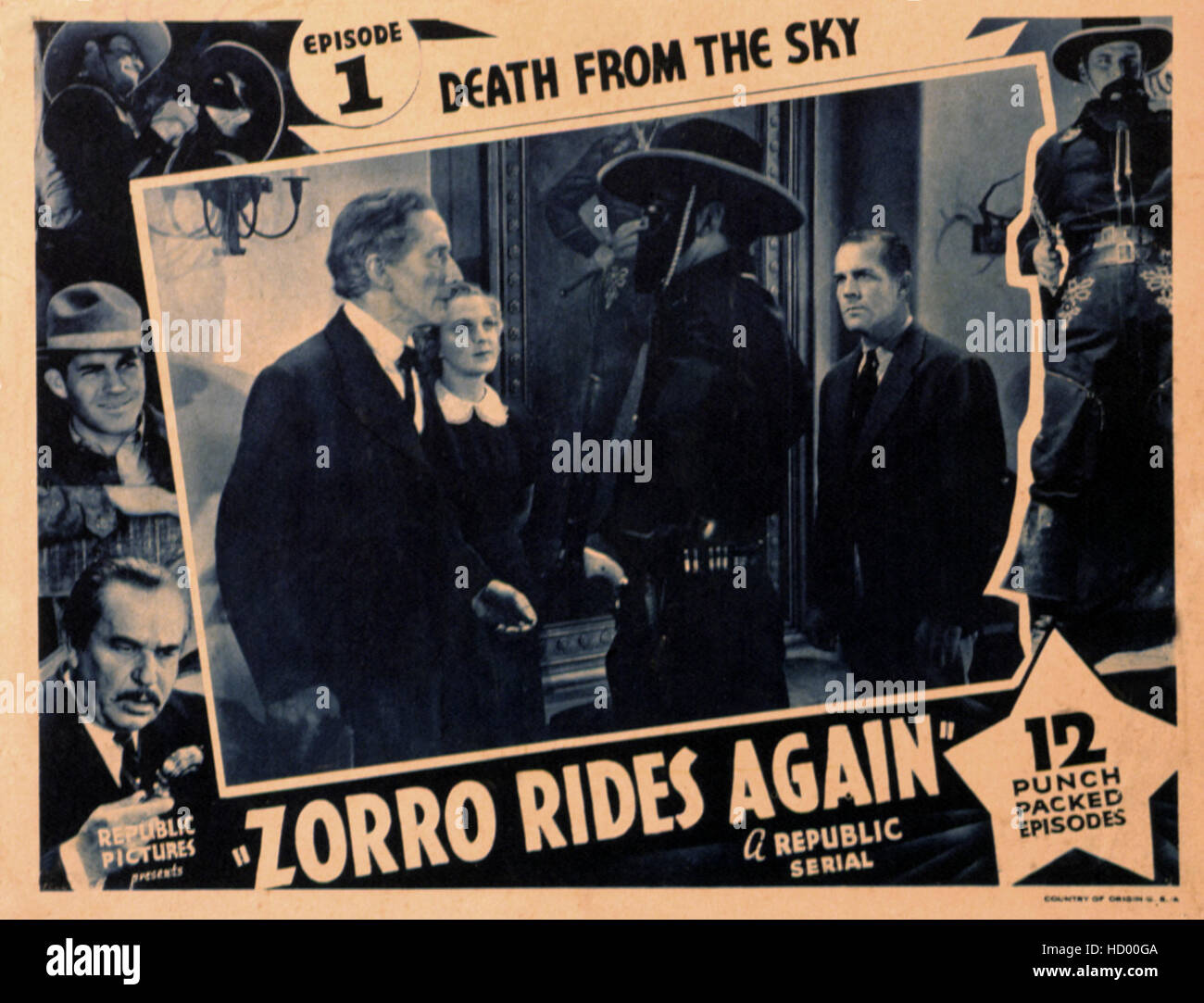 ZORRO RIDES AGAIN, John Carroll, 1937 Stock Photo Alamy