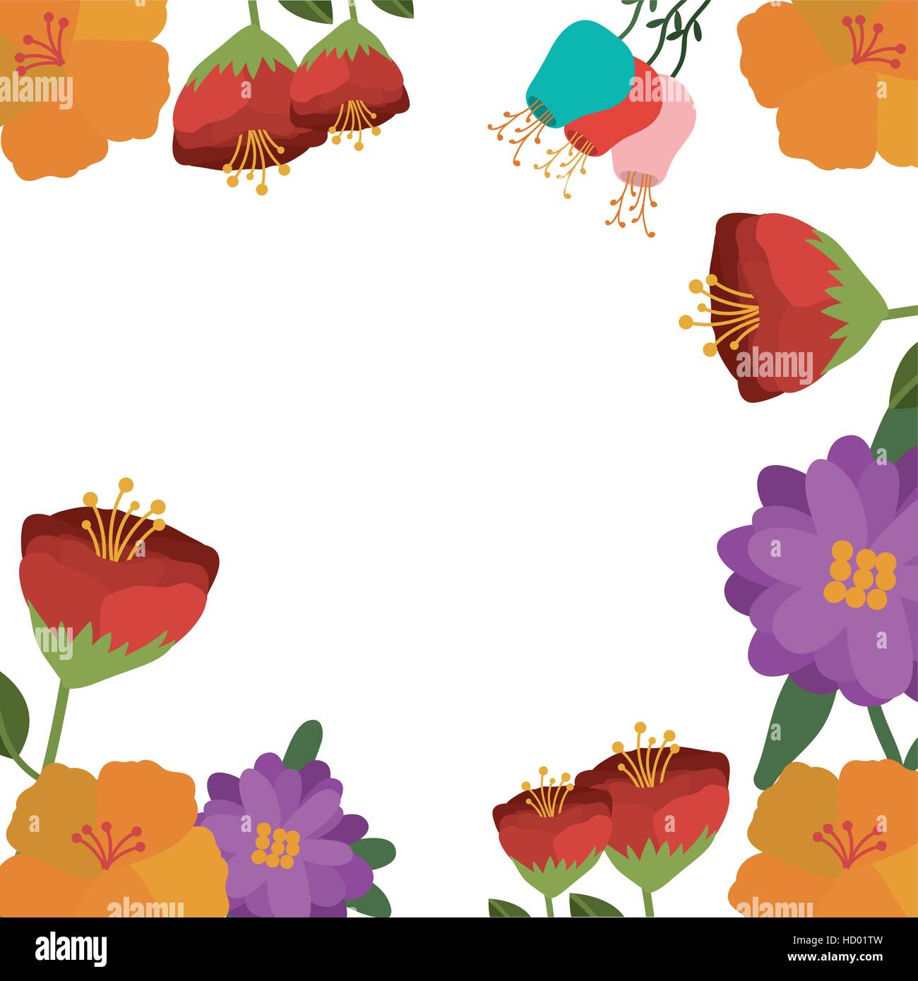 Isolated flowers decoration design Stock Vector Image & Art - Alamy