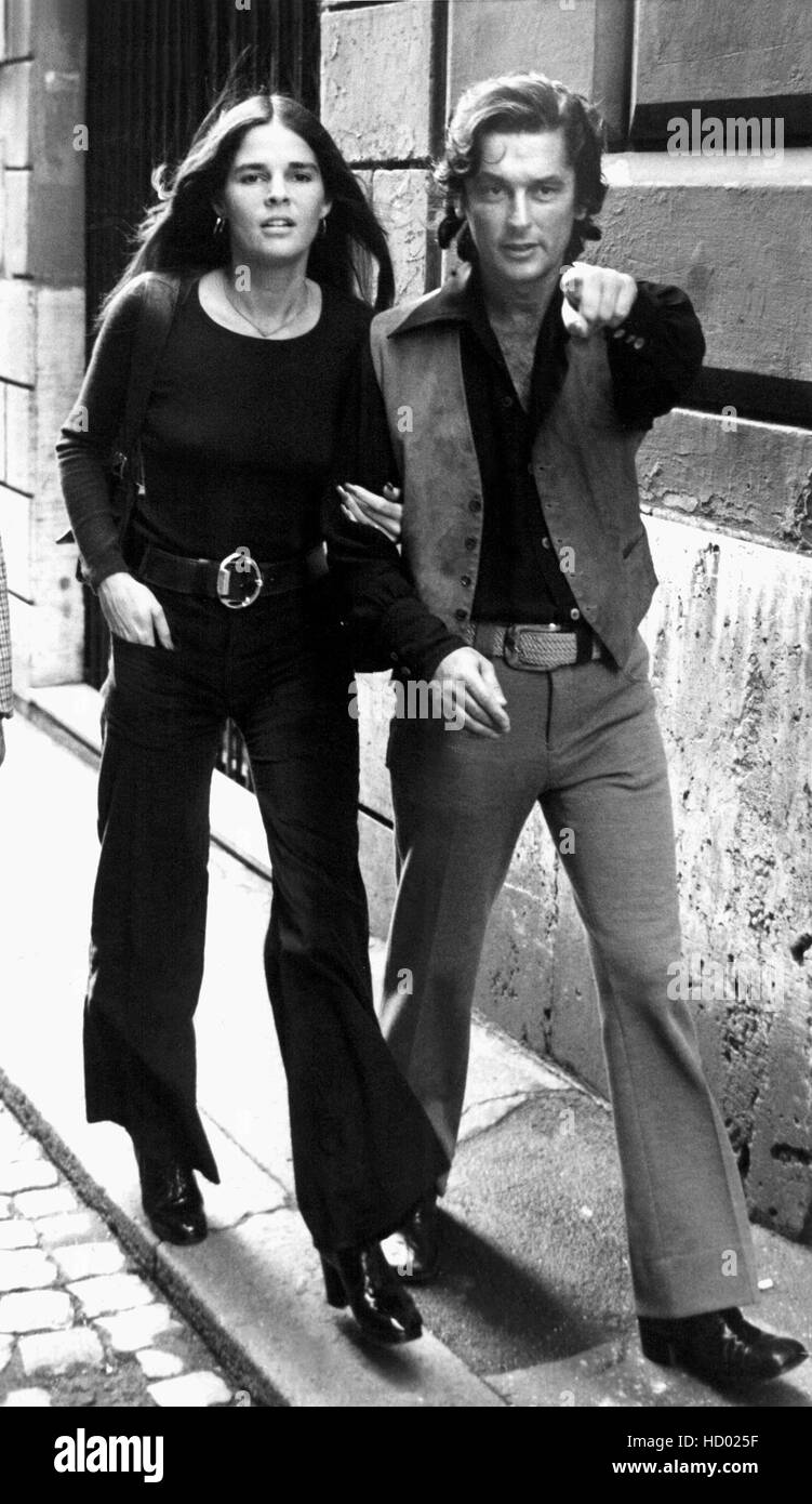 Actress ALI MacGRAW with husband producer ROBERT EVANS in Rome, 4/73