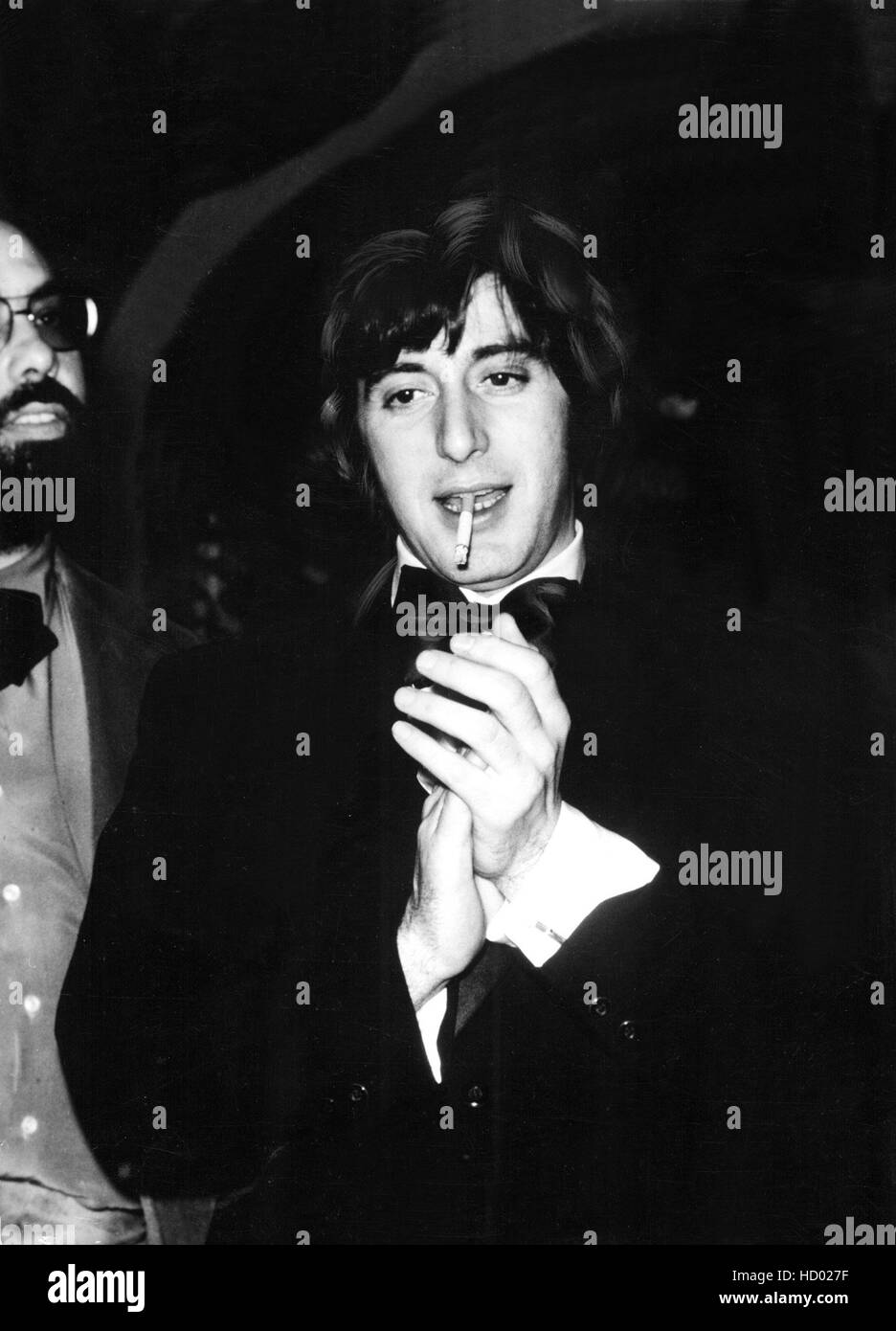 Francis Ford Coppola, Al Pacino at the premiere of GODFATHER, 1972