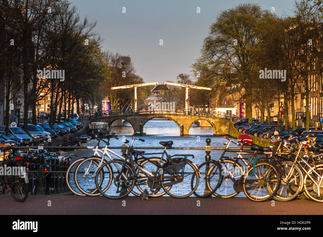 Holland, The Netherlands, Amsterdam, Canal Stock Photo